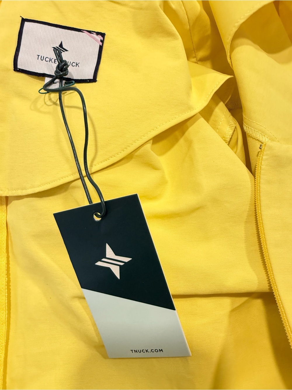 Tuckernuck Lemon Yellow Feather-Trim Midi Dress - Picture 12 of 16